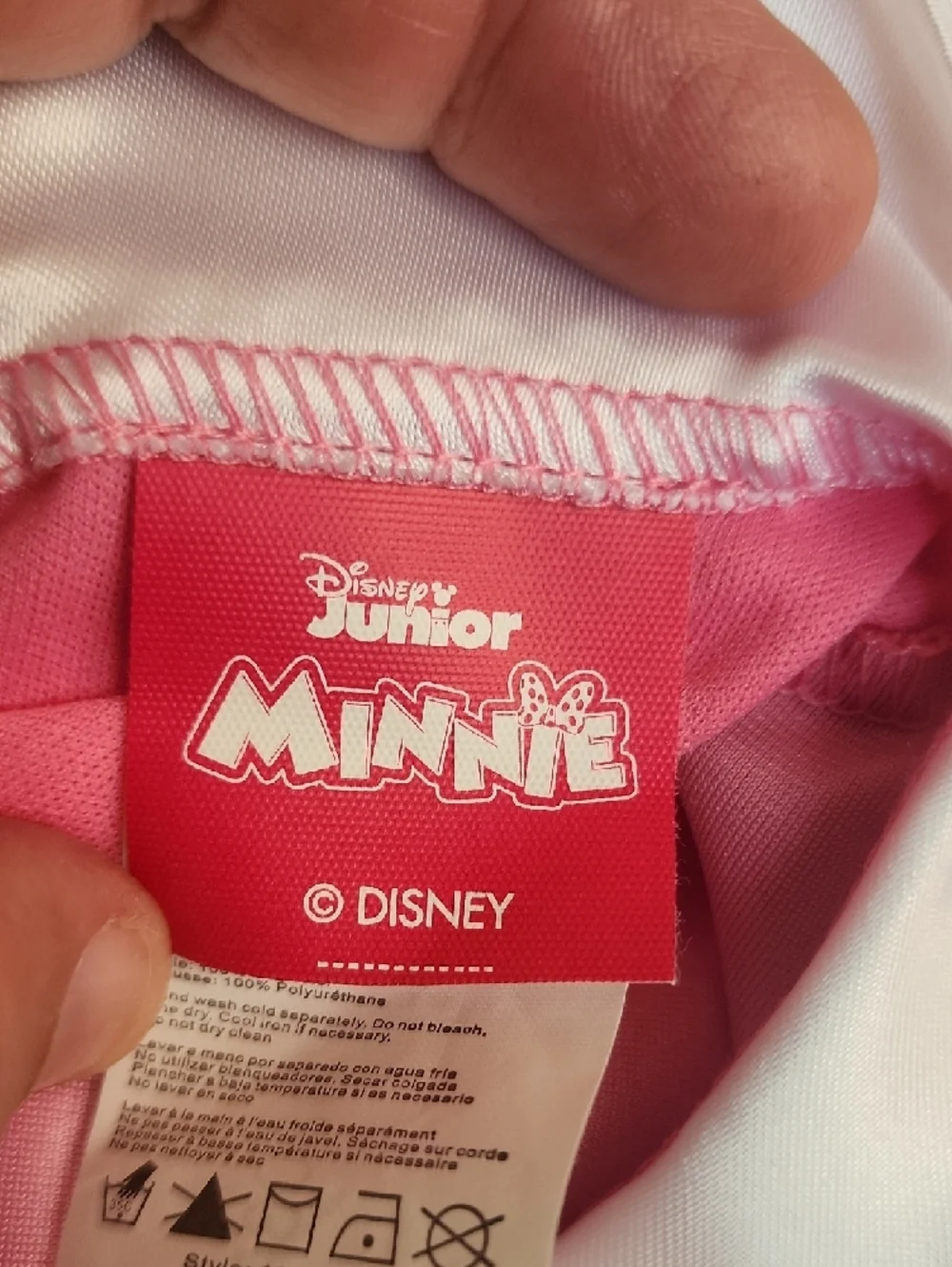 Disney Minnie Mouse Costume Girls Size 4-6X Pink Polka Dot Dress w Ears NWOT - Picture 6 of 6